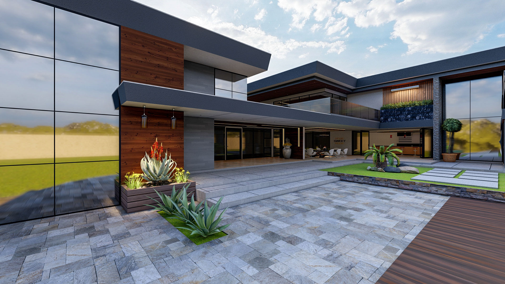Mansion front view
