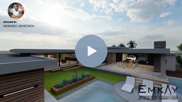 A well designed modern house